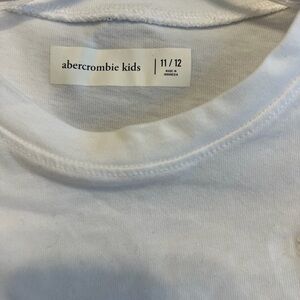 Abercrombie Kids Classic White Long Sleeve Tee